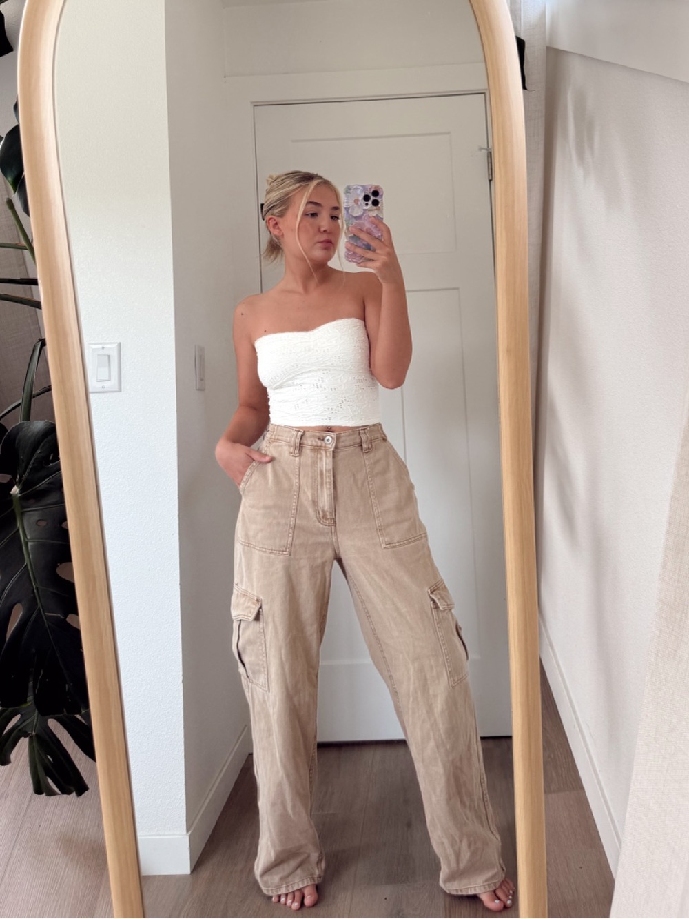 Ardene High-Rise Tan Denim Jeans